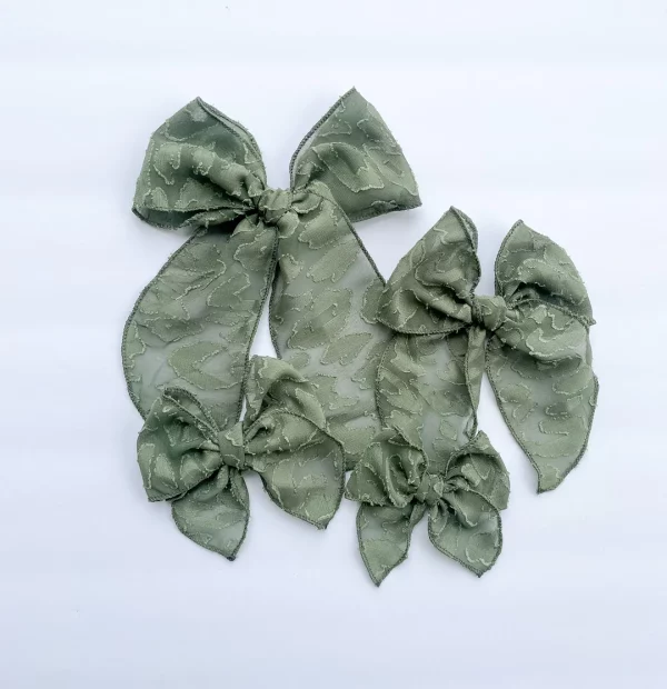 The Olive Leopard Bow - PREORDER