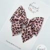 3.5” Blush Gold Leopard Sailor Bow - Image 3