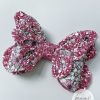 3.5” Floral Sketch Butterfly Hair Bow - Image 5