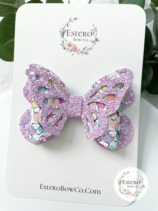 3.5” The Bright Butterfly Hair Bow - Image 2