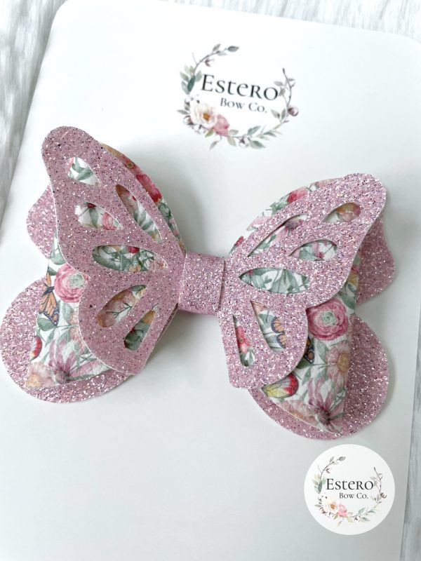 3.5” Butterfly Meadow Hair Bow