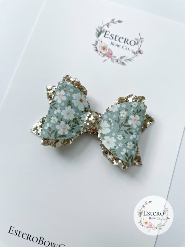 2.5” The Bridget Floral Hair Bow - Image 3