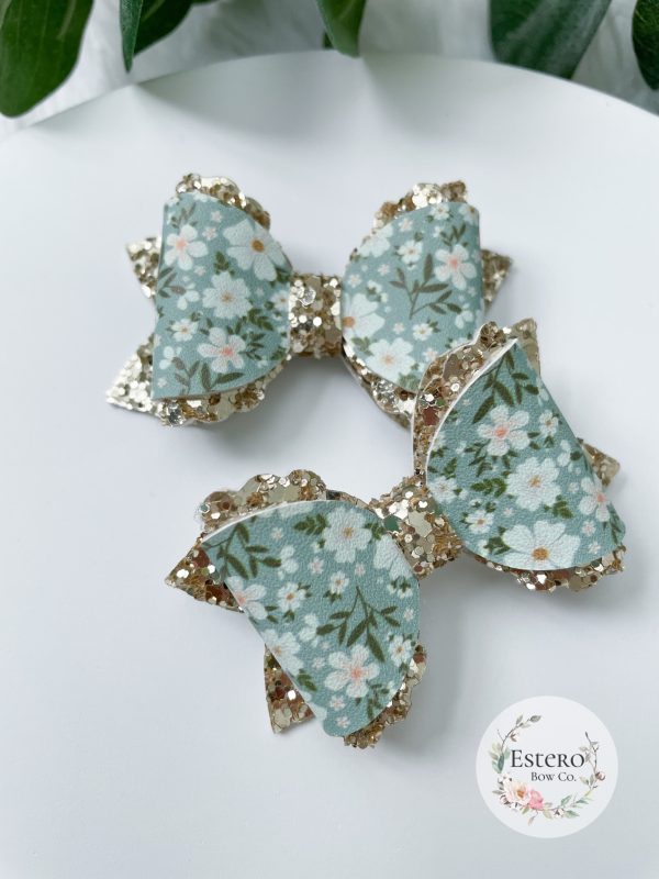2.5” The Bridget Floral Hair Bow - Image 2
