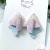 3" Unicorn Ombre Glitter Lace Hair Bow