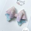 3" Unicorn Ombre Glitter Lace Hair Bow - Image 5