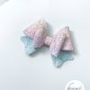 3" Unicorn Ombre Glitter Lace Hair Bow - Image 3
