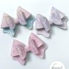 3" Unicorn Ombre Glitter Lace Hair Bow - Image 6