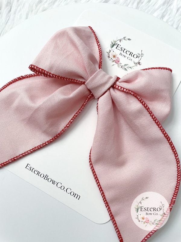The Pink & Red Fable Bow - Image 3