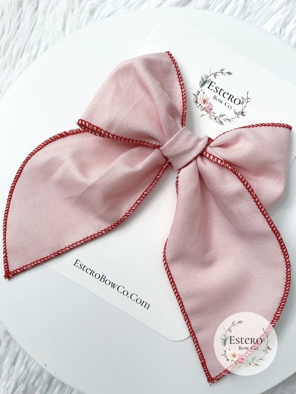 The Pink & Red Fable Bow - Image 2