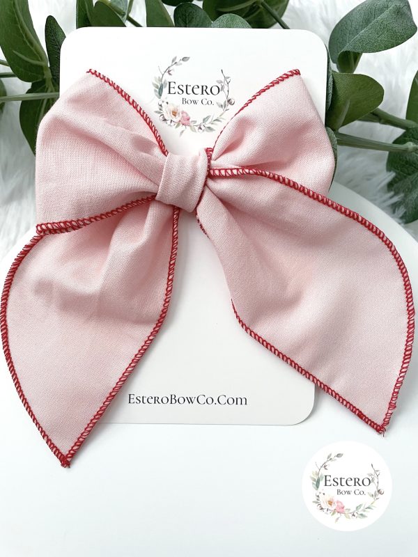 The Pink & Red Fable Bow
