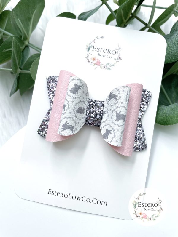 3.5” The Classic Bunnies Hair Bow - Image 4
