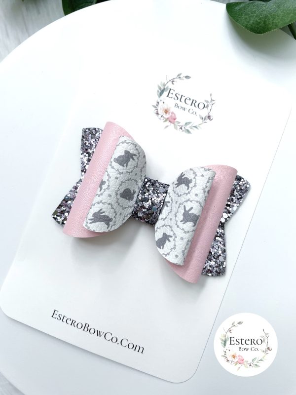 3.5” The Classic Bunnies Hair Bow - Image 3