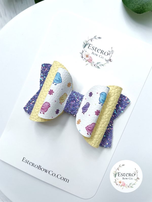 3.5” The Little Chicks Hair Bow - Image 4