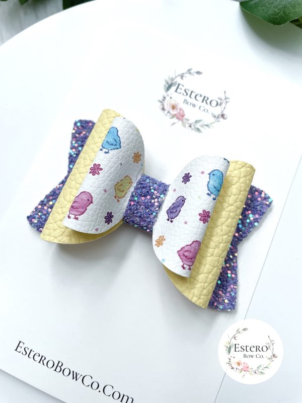 3.5” The Little Chicks Hair Bow - Image 2