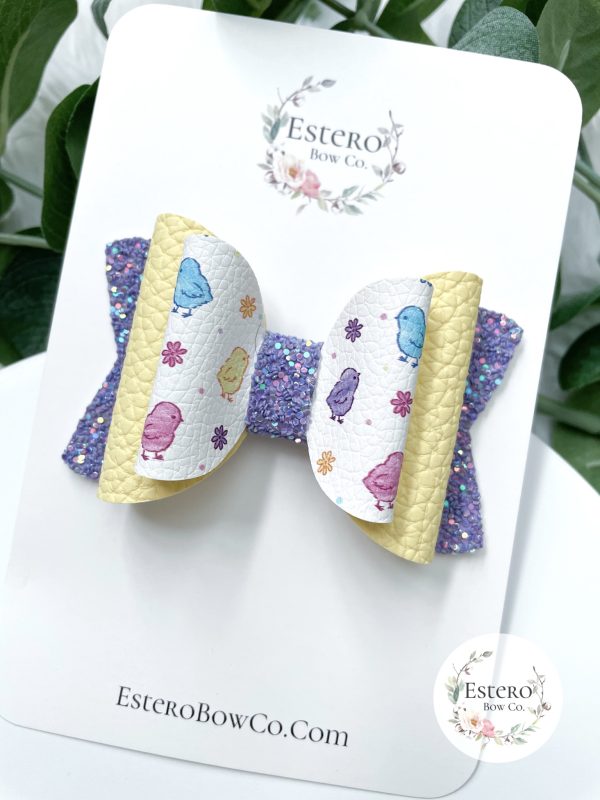 3.5” The Little Chicks Hair Bow - Image 3