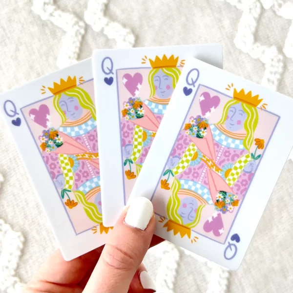 Queen Card Sticker, 3.25x2.5in. | Elyse Breanne Design - Image 2