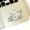 Clear Gold Triangle Floral Sticker 3.35x2.25in | Elyse Breanne Design - Image 2