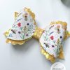 3.5” Botanical Bees Hair Bow - Image 3