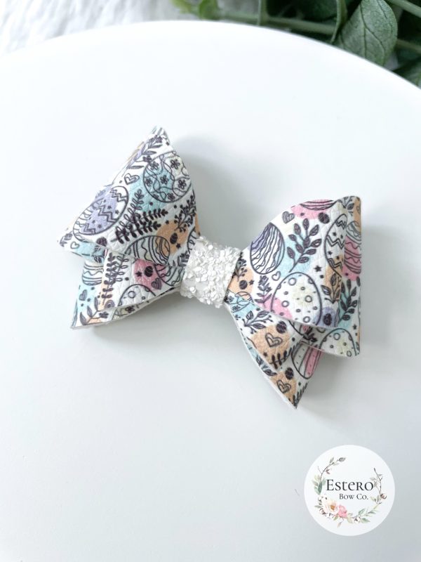 3" Colorful Eggs Hair Bow