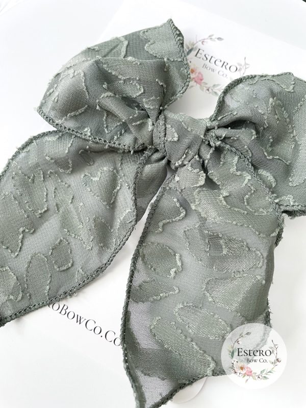 The Olive Leopard Fable Bow - Image 2