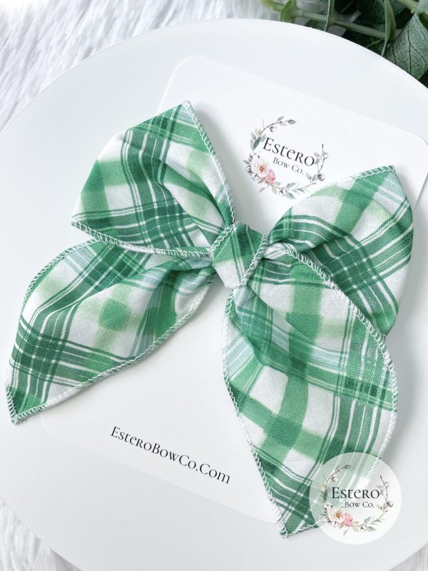 The Watercolor Plaid Fable Bow - Image 3