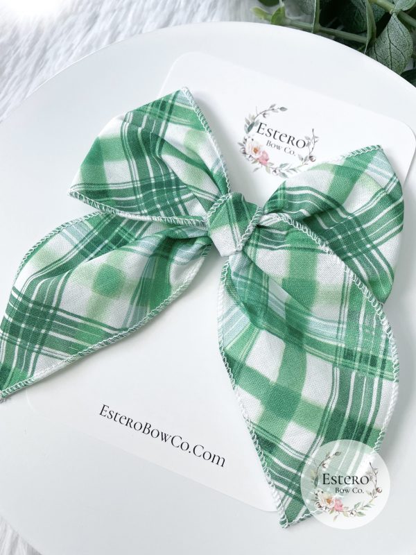 The Watercolor Plaid Fable Bow - Image 2