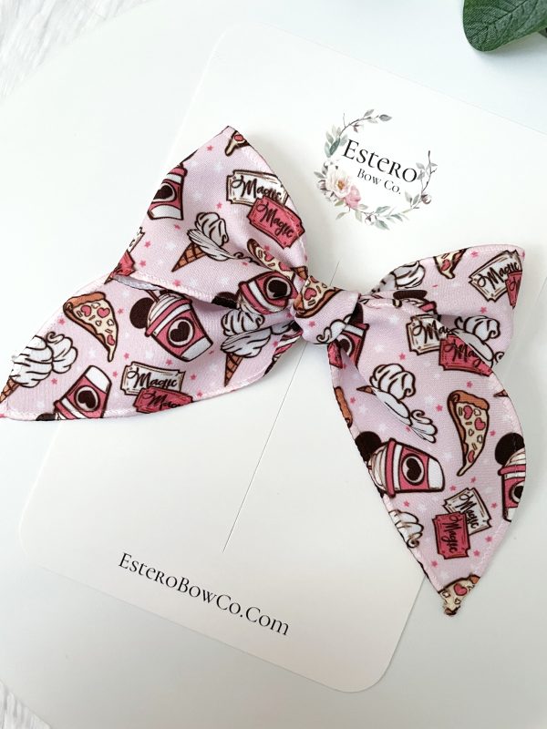 Pink Park Treats Mini Fable Hair Bow - Image 2