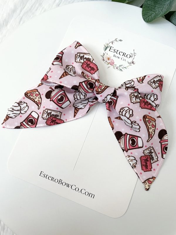 Pink Park Treats Mini Fable Hair Bow - Image 3