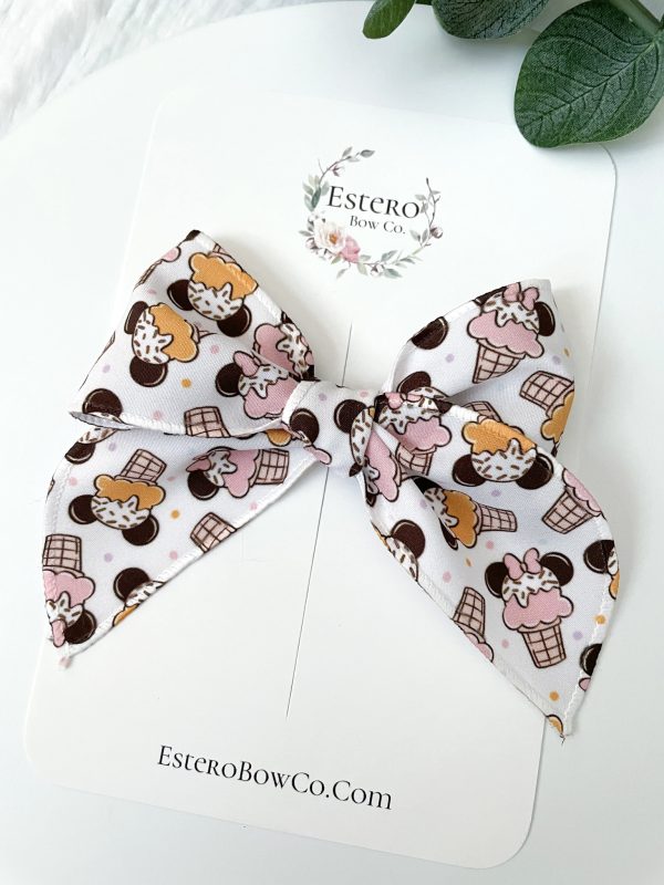 We Got Ears Ice Cream Mini Fable Hair Bow - Image 3