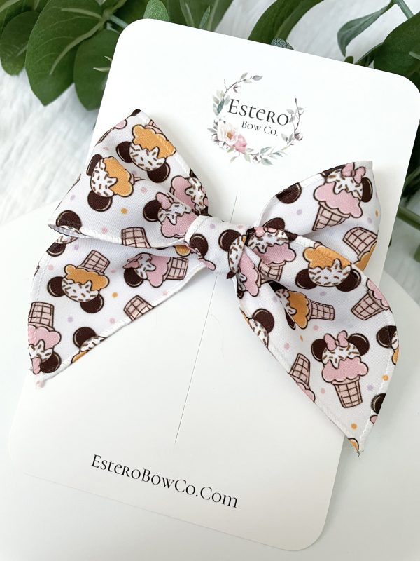 We Got Ears Ice Cream Mini Fable Hair Bow - Image 2