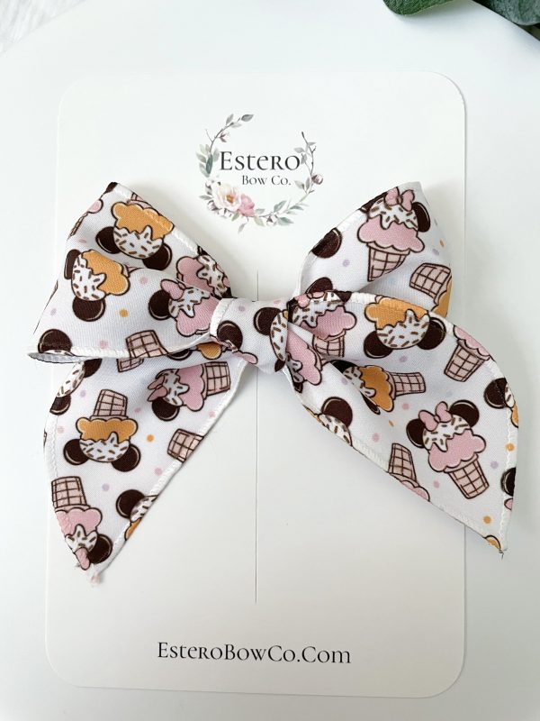 We Got Ears Ice Cream Mini Fable Hair Bow