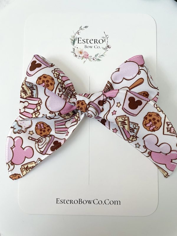 Pastel Park Snacks Mini Fable Hair Bow - Image 3