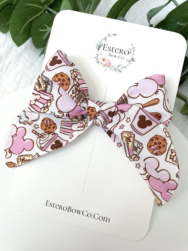 Pastel Park Snacks Mini Fable Hair Bow