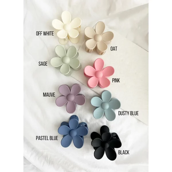 3" Matte Flower Hair Claw | LoveLina - Image 4