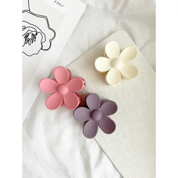 3" Matte Flower Hair Claw | LoveLina - Image 2