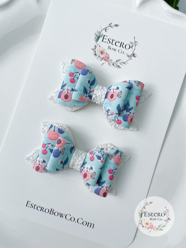 2.5" Fruit and Floral Hair Bow - Image 3