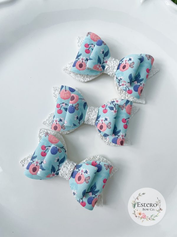 2.5" Fruit and Floral Hair Bow - Image 2