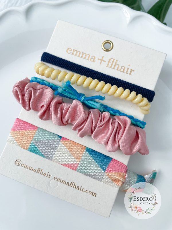 Blue Mix Hair Tie Set | Emma + Flhair - Image 2