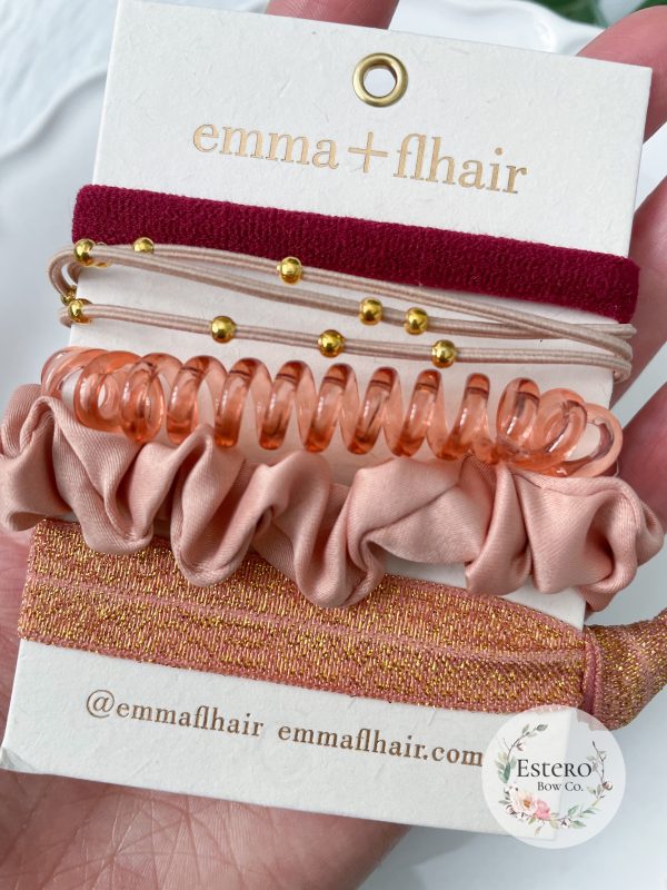 Neutral Pink Mix Hair Tie Set | Emma + Flhair