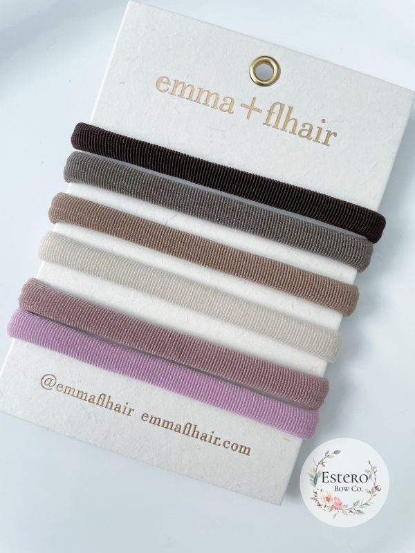 Nylon Hair Tie 6PK | Emma + Flhair