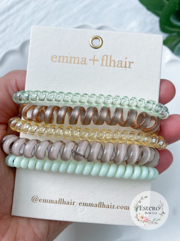 5 Pack Coil Hair Tie Set | Emma + Flhair