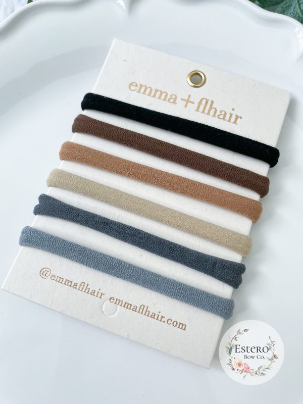 Nylon Hair Tie 6PK | Emma + Flhair - Image 2