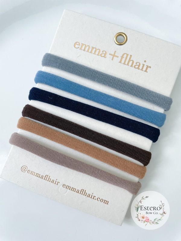 Nylon Hair Tie 6PK | Emma + Flhair
