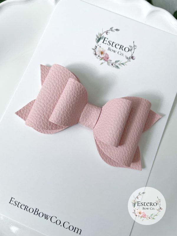 3.5” The Light Blush Hair Bow - Image 3
