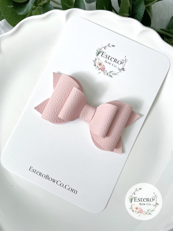 3.5” The Light Blush Hair Bow - Image 2