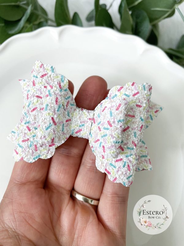 3.5” The Sprinkles Hair Bow - Image 3