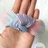 Cotton Candy Ombre Chiffon Top Knot Headband - Image 3