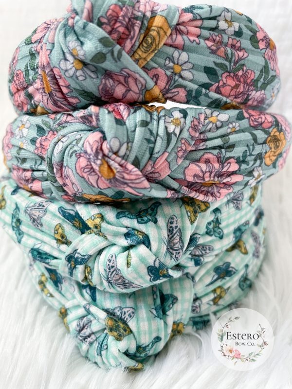 Spring Top Knot Headbands