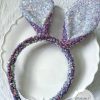 Lavender Iridescent Sequins Bunny Ears Headband - Image 2