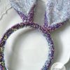Lavender Iridescent Sequins Bunny Ears Headband
